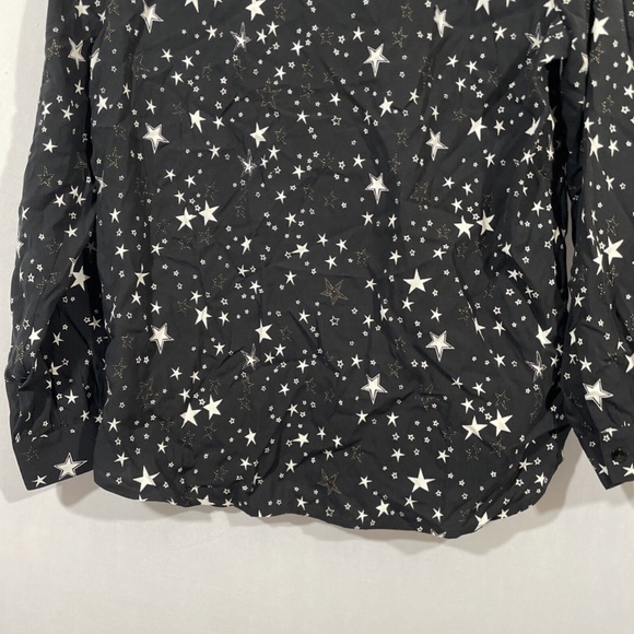 NEW Rails [ XS ] Noemi Star Button Down Long Sleeve Blouse‎ in Black Galaxy - Picture 12 of 16